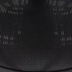 Silla de oficina negra ajustable – Asiento de malla/tela, base de nailon/aluminio, 1 persona